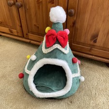 Christmas Tree Pet Cat Dog Puppy Kitten Cave Bed Cute Cat Soft Warm Snug House