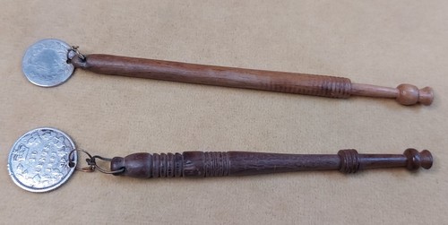 Antique wooden lace - wooden, bobbins