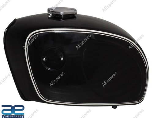 Steel fuel petrol tank black - fuel,