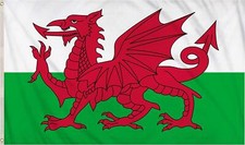 Wales National Flag 5X3FT Welsh Dragon World Cup Football Fan Supporter