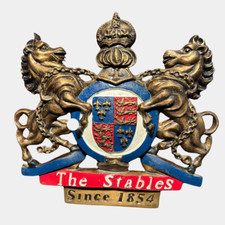 The Stables Since 1854 Vintage Coat Of Arms Bronze Plaque. Camden Stables Market