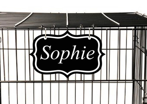 Pet name plate sign - name, kennel