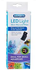 Interpet Kids Glow White and Blue LED Light for Aquarium,Blue,White,1 Row - 20cm
