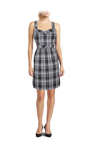 Beautiful black tartan - black,