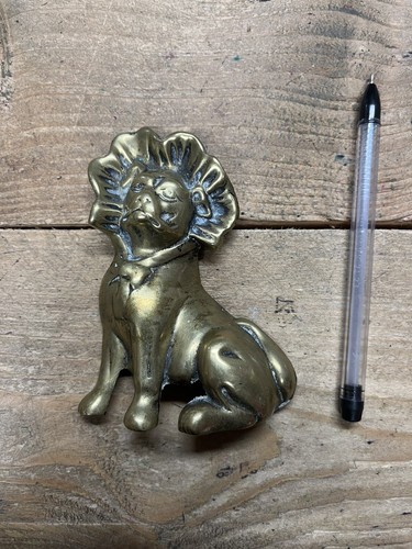 Antique brass nanny - nanny, dog