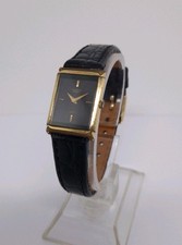 Lassale Seiko Quartz Black Dial Leather Strap 1230-5519