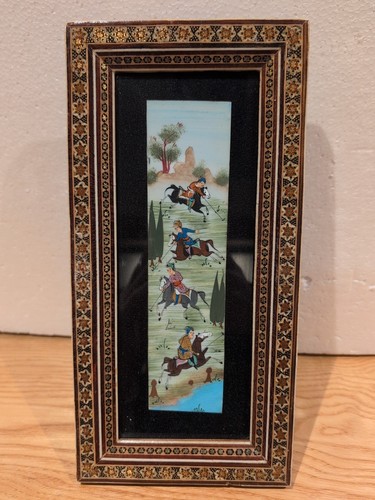 Vintage persian miniature polo - persian,