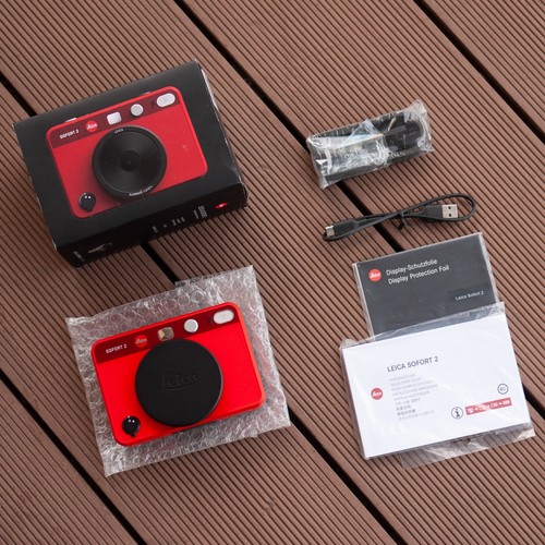 Leica sofort camera red full - sofort,