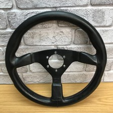 Genuine Tomei Racing Leather 350mm Steering Wheel. Nissan GTR R32 R33 etc.   8C