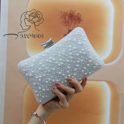 Women white pearl beaded - women's,