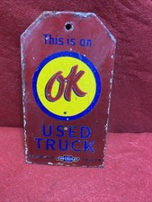 Enamel Sign CHEVROLET DEALER