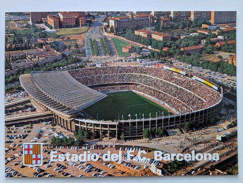 Barcelona postcard estadio del - estadio,