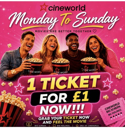 Cineworld adult full - 1x,