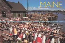 D292615 Maine. Lobster Buoys and Traps in Bernard. Royal Scenics USA By Scheller