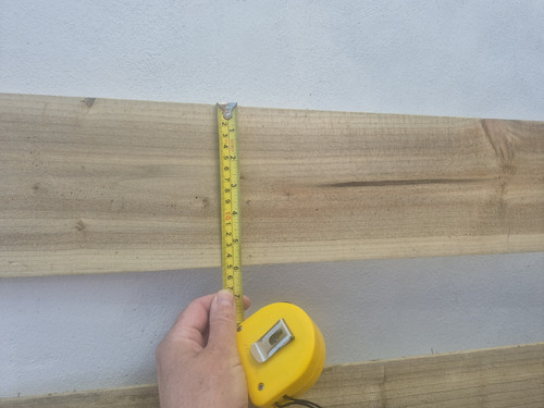 Treated wood board - board, feather