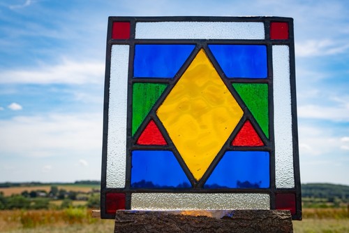 Reclaimed leaded stained - reclaimed, glass