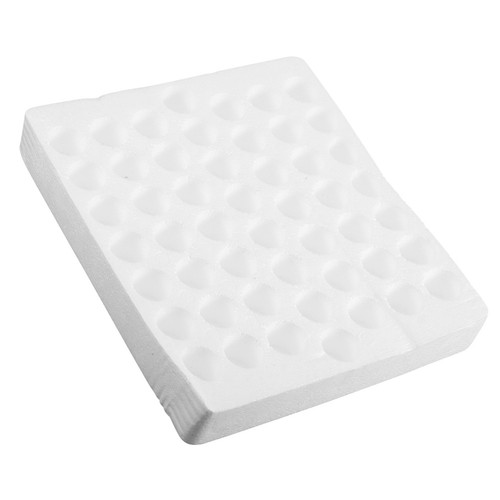 Reusable foam test - test, rack