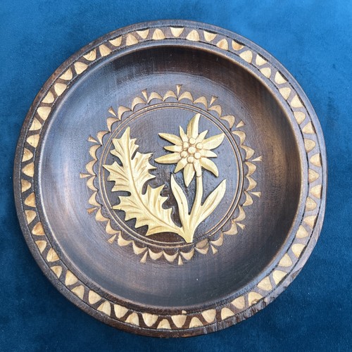Vintage hand carved - wood, wall