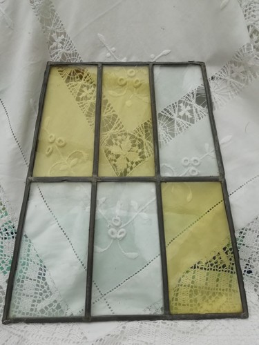Antique 19th leaded stained - 19th,