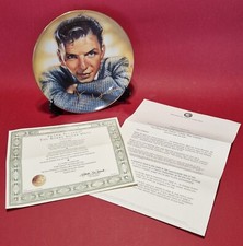 Frank Sinatra Franklin Mint collectors plate 'Bobby Soxer Days' boxed paperwork