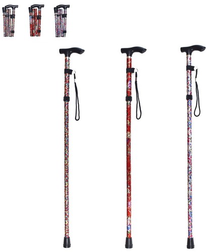 Colourful folding walking - colourful,