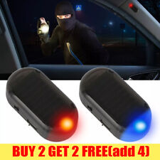 Solar Power Car LED Fake Dummy Alarm Warning Security Anti Theft Flashing Light