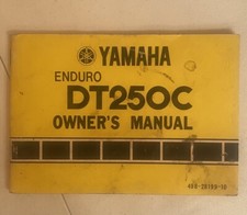 Vintage 1976 Yamaha DT250C Enduro 250cc Two Stroke Motorcycle Owner's Manual
