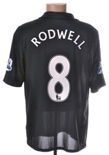 EVERTON 2012/2013 AWAY FOOTBALL SHIRT L MATCH WORN ISSUE #8 RODWELL