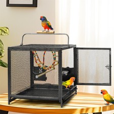 Flying bird cage metal parrot - metal,
