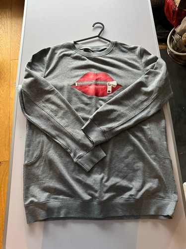 Ladies grey sweatshirt with - grey,