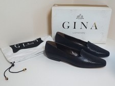 Gina of London, leather, Navy