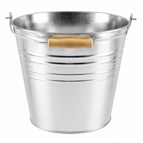 15l galvanized steel bucket - galvanized,