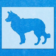 Border Collie Dog Stencil: Mylar Airbrush Wall Art Painting Crafts , DIY