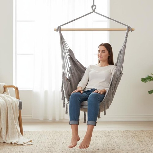 Canvas hanging chair - hanging, built-in