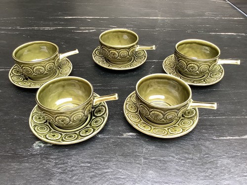 Set vintage 1970s green - of, 5