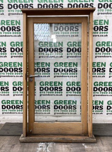 Solid oak back door - oak,