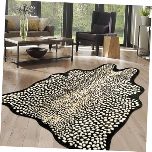 Leopard print rug for living - print,