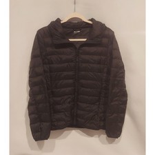 Wantdo Womens Black Down Hooded Packable Ultra Lightweight Jacket Size Small