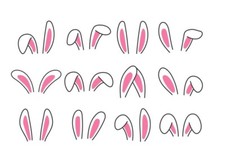 Large easter bunny ears - 12,