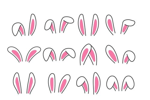 Large easter bunny - large,