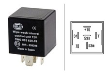 RELAY, WIPE-/WASH INTERVAL FOR