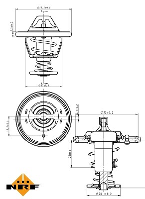 Nrf 725118 thermostat coolant - nrf,