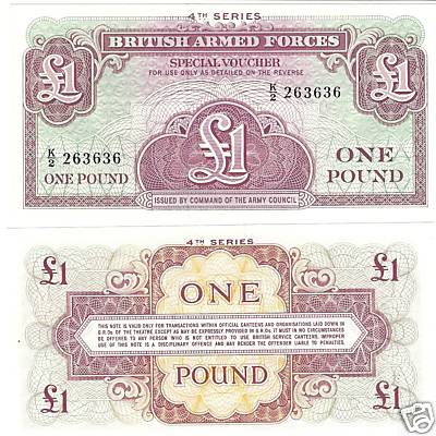 British arm forces pound - british, 1