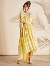 Coast Yellow Maxi Dress Womens
