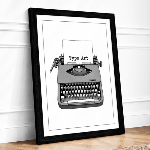 Type art minimalist - type,
