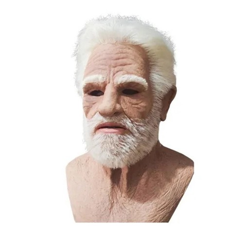 Realistic old man mask - realistic,