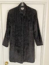 LUXURY FAUX FUR COAT, NEXT  BLACK ASTRAKHAN - SIZE 12