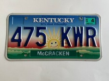 2006 Kentucky License Plate McCracken County Smiley Face Nice Condition