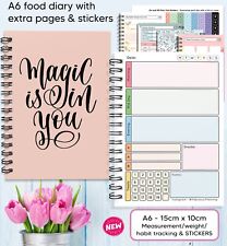 Diary Diet Plan,Easy, Journal, Book,Slimming World Compatible, 7 WK A6 Magic!