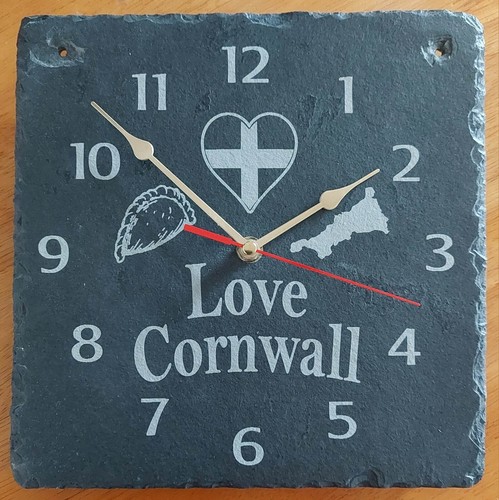 Love cornwall slate etched - love,